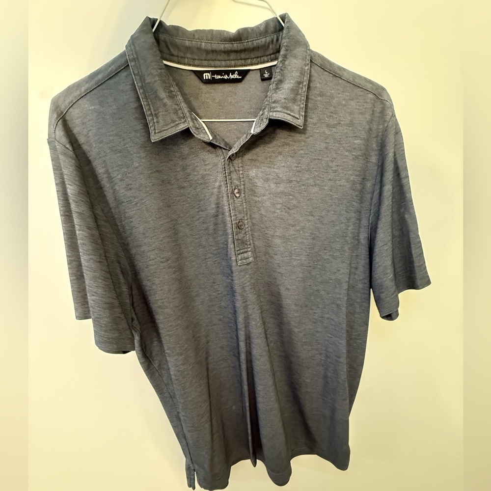 Travis Mathew Gray Polo Shirt